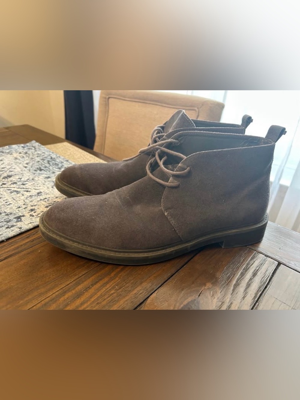 Calvin Klein Dark Brown Suede Chukka Boots
